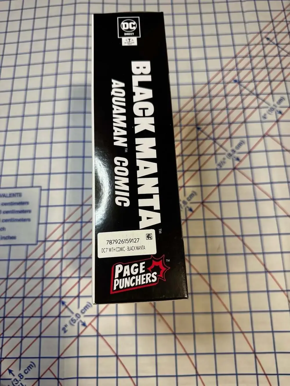 DC Direct Page Punchers Black Manta 7in Action Figure with Comic Aquaman WV3